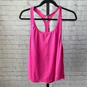 Under Armour Heat Gear Loose Hot Pink Razor Back Tank Top Size Medium